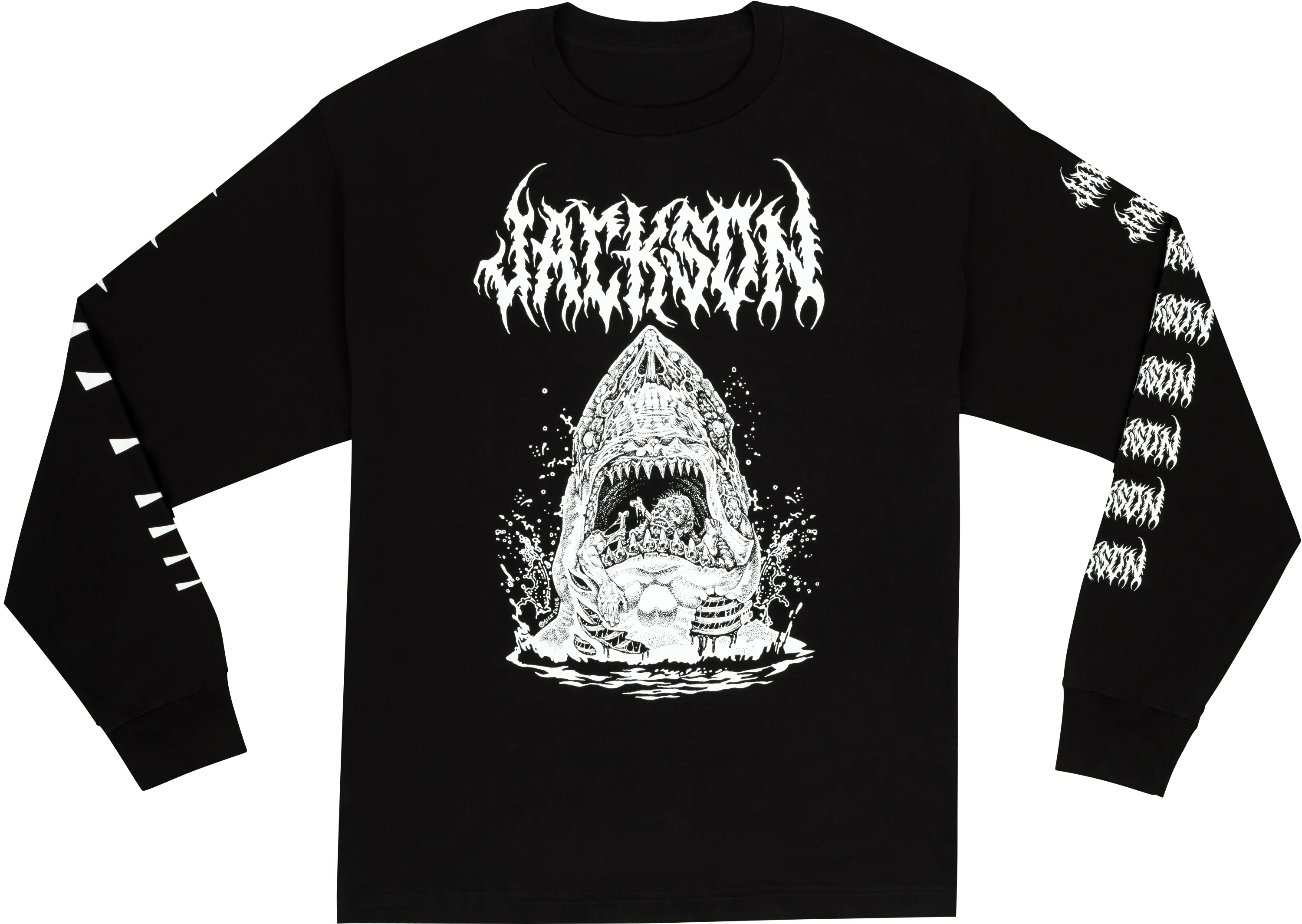 Jackson Sharkrot, L/S  T-shirt, Black - Image 5